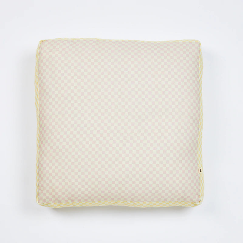TINY CHECKERS CUSHION 50cm in Pink from Bonnie and Neil