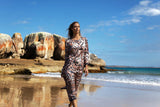 LLEW MAXI DRESS in Valencia Mocha Cupro from Oneseason