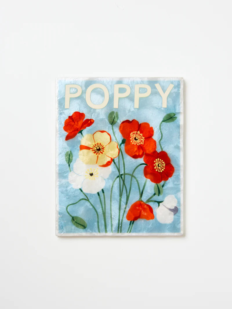 MARKET WALL ART in Poppy by Jones & Co