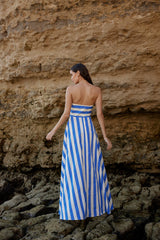 HAZEL DRESS in Pacific Stripe from Aston Studio