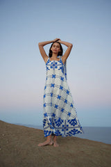 PIPPA DRESS in Mediterranean Foam from Aston Studio