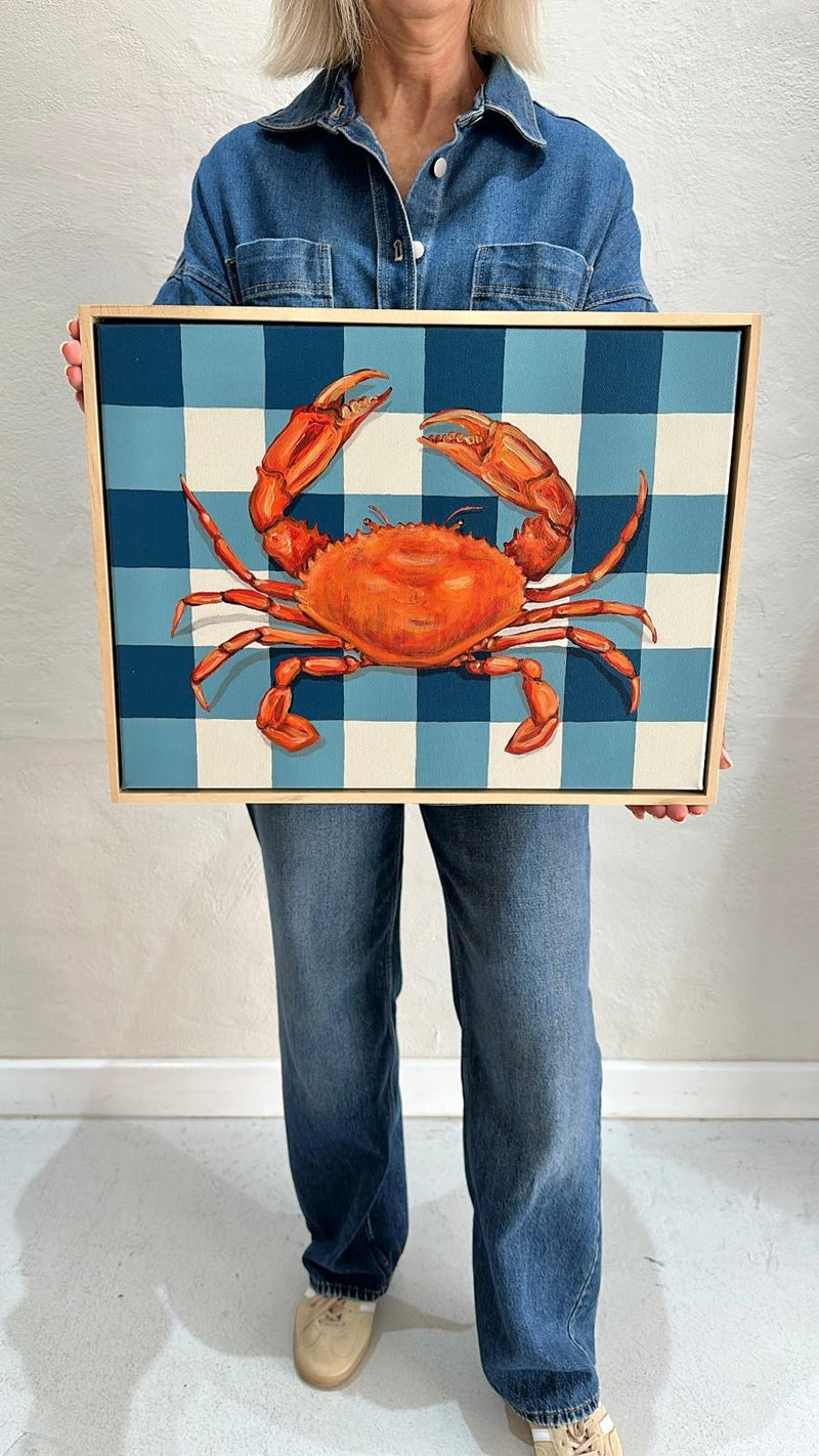 ALEX HUTTON ART | Gingham Mud Crab