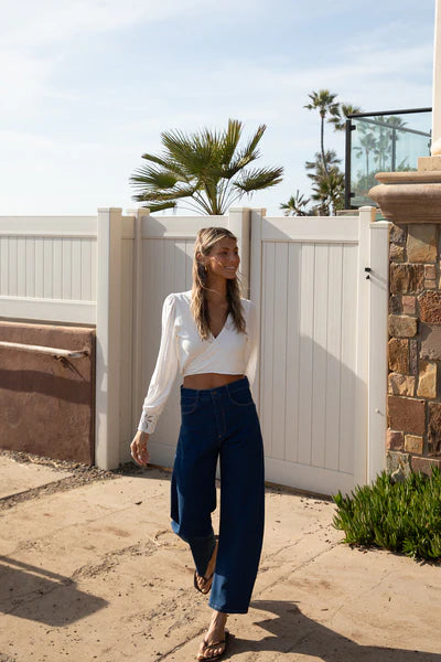 GUILFORD JEAN in Dark Blue, by Lilya