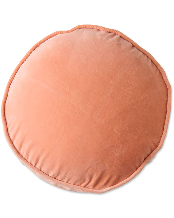 VELVET PEA CUSHION in Peach from the amazing range of Kip & Co