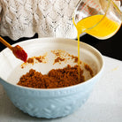 TALA STONEWARE MIXING BOWL in Pale Blue Corn Design by Tala