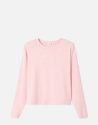 YPAWOOD LONG SLEEVE TEE YPA02B in Icing Melange by American Vintage