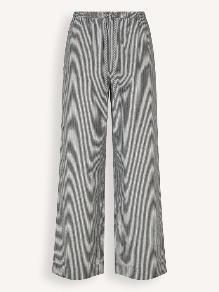 VALENTIN MD STRIPE PANTS in Washed Black Stripe by Modstrom