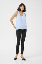 KAALLIE TOP in Soft Chambray by Kaffee