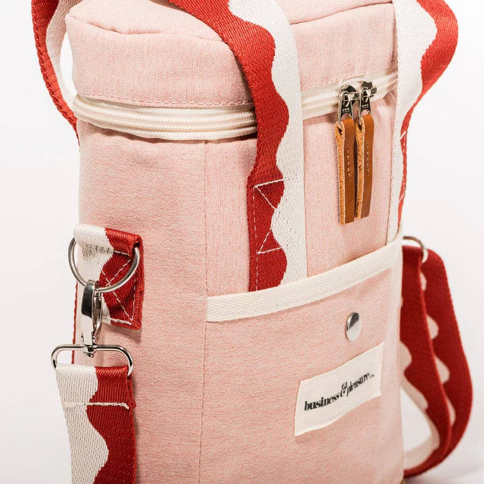 WINE COOLER TOTE BAG in Rivie Pink from Business & Pleasure Co