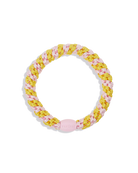 KKNEKKI ORIGINAL HAIR TIES in Yellow Pink Stripe by KKNEKKI