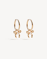 By Charlotte Forever More Bow Hoops in 18K Gold Vermeil