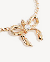 By Charlotte Forever More Bow Necklace in 18K Gold Vermeil