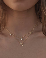By Charlotte Forever More Bow Necklace in 18K Gold Vermeil