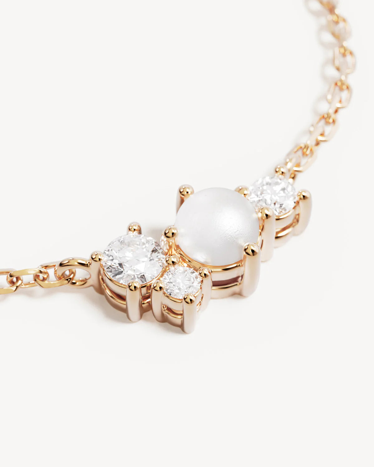 By Charlotte Love in Stillness Pearl Necklace 18K Gold Vermeil