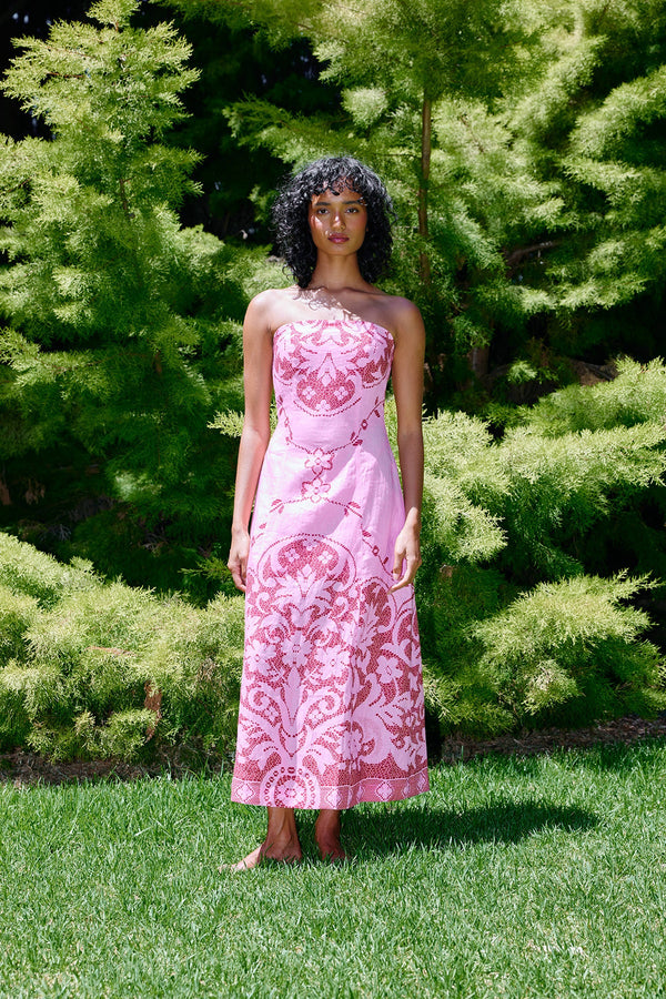 HARPER DRESS in Magenta from Aston Studio