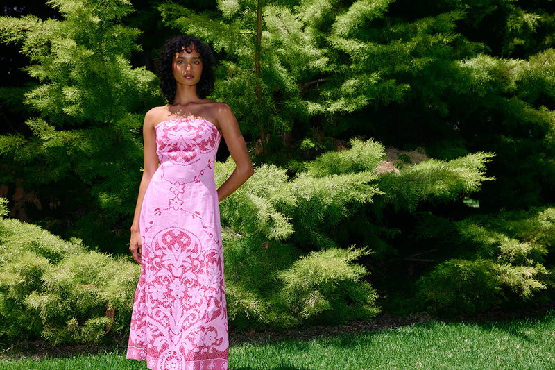 HARPER DRESS in Magenta from Aston Studio