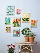 MARKET WALL ART in Peony by Jones & Co