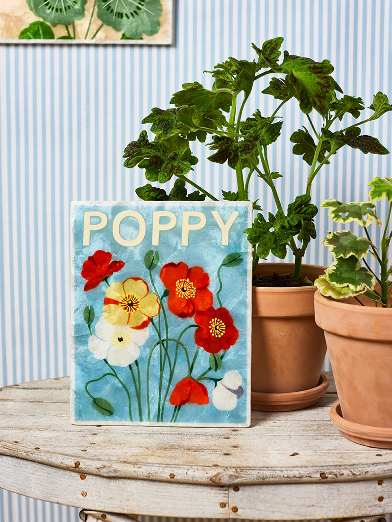 MARKET WALL ART in Poppy by Jones & Co