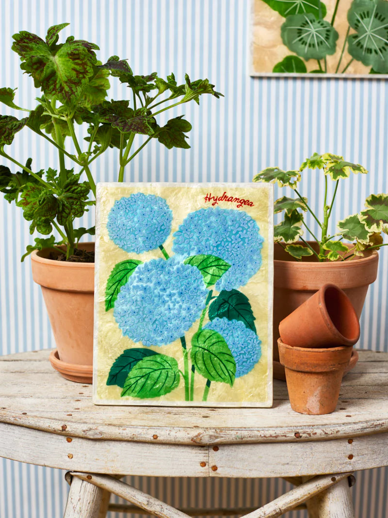 MARKET WALL ART in Hydrangea by Jones & Co