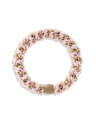 KKNEKKI ORIGINAL HAIR TIES in Light Pink Beige Glitter Stripe by KKNEKKI