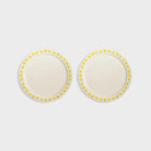 FOLK PLATE LARGE SET OF 2 in Yellow by &Klevering