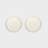 FOLK PLATE LARGE SET OF 2 in Mint by &Kleveringv