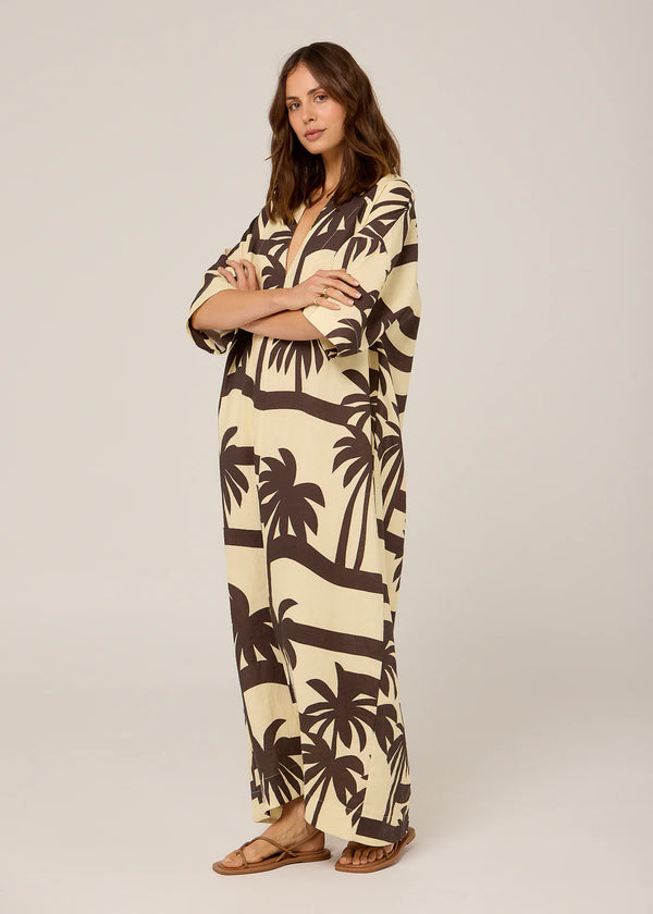 TULUM MAXI DRESS in Cocoa Palma by Pippa Ridley