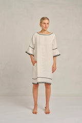 Alessandra VENETO LACE DRESS in Ivory