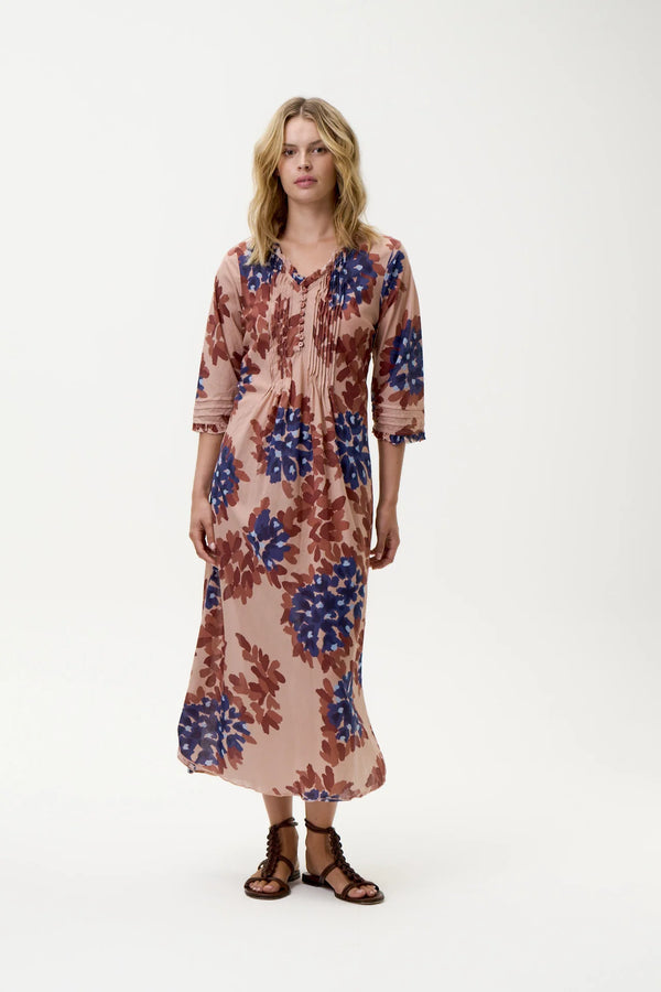 LONG POPPY DRESS in Menorca Indigo Cotton from Oneseason