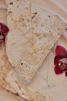 FOB NECKLACE in Gold by ToniMay