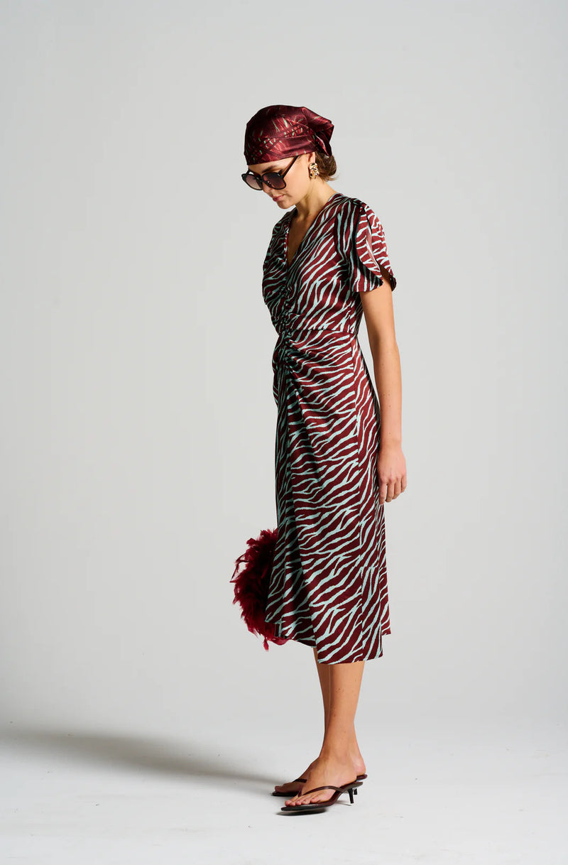 L'HOTEL PARTICULIER DRESS | Burgundy + Mint