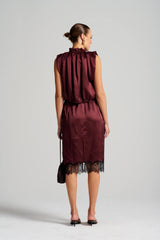 LE COCKTAIL SKIRT | Burgundy * PRE ORDER*