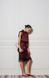 LE COCKTAIL SKIRT | Burgundy * PRE ORDER*