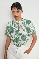 CHARM TOP in Garden Paisley by Zoe Kratzmann