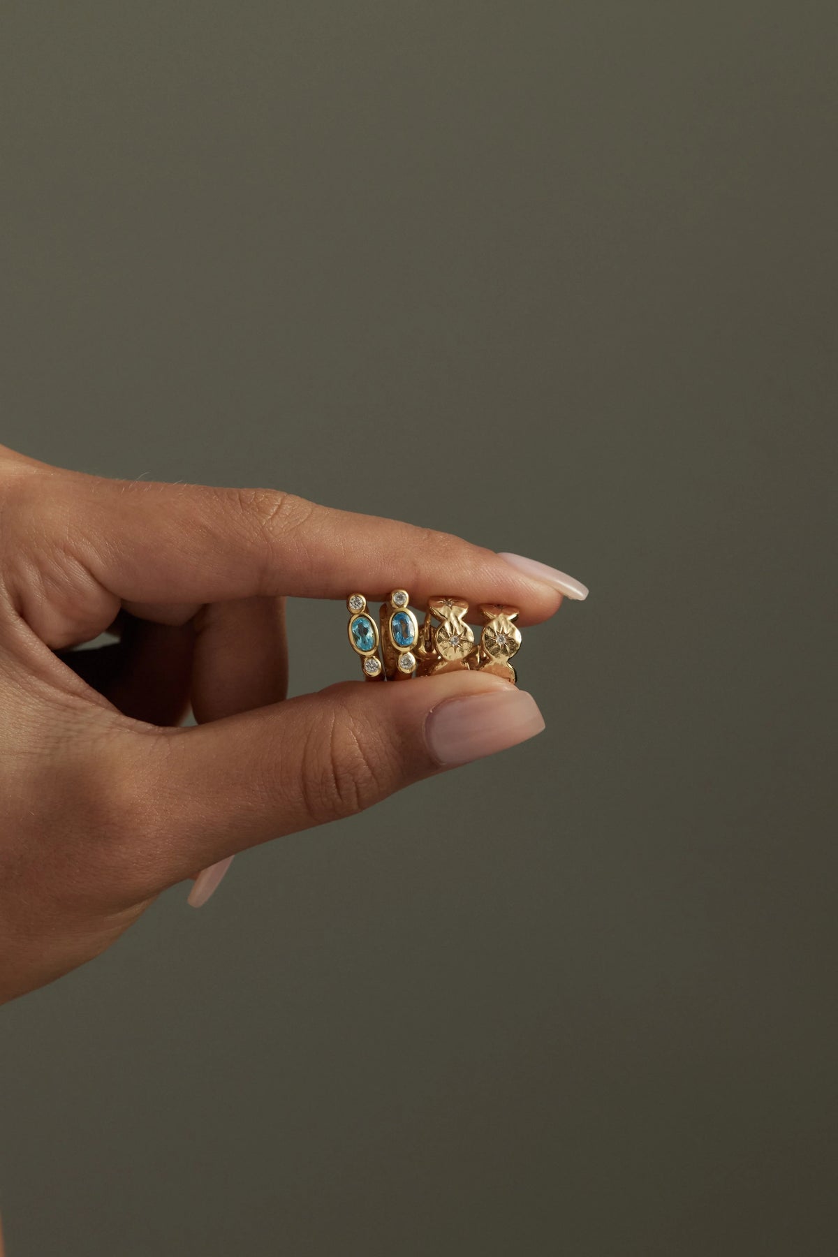 ETOILE HOOPS in Gold by ToniMay