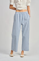 LE BISTROT STRIPE PANT in Blue by Le Stripe