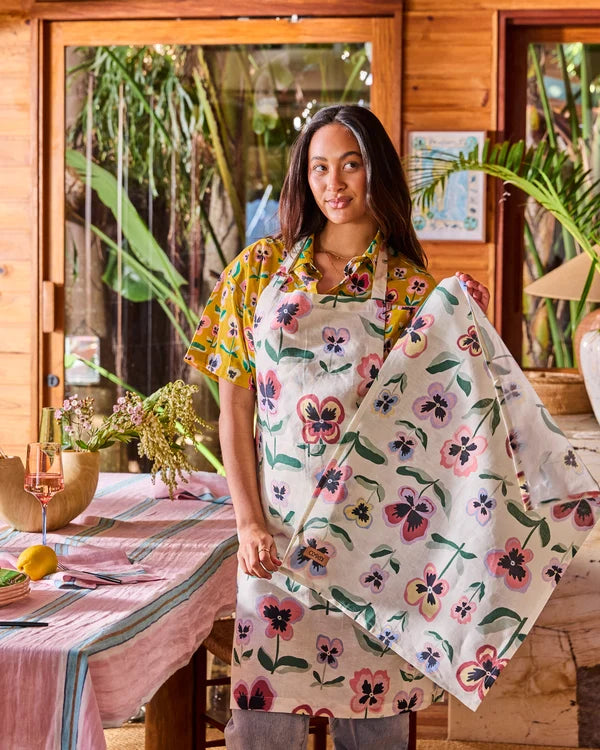 APRON  in Pretty Pansy from the amazing range of Kip & Co products