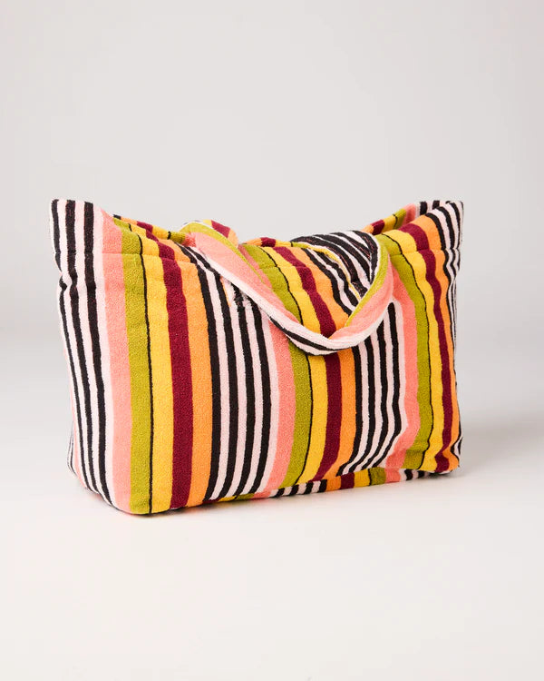 TERRY OVERSIZED BEACH BAG in Casablanca Stripe from the amazing range of Kip & Co products