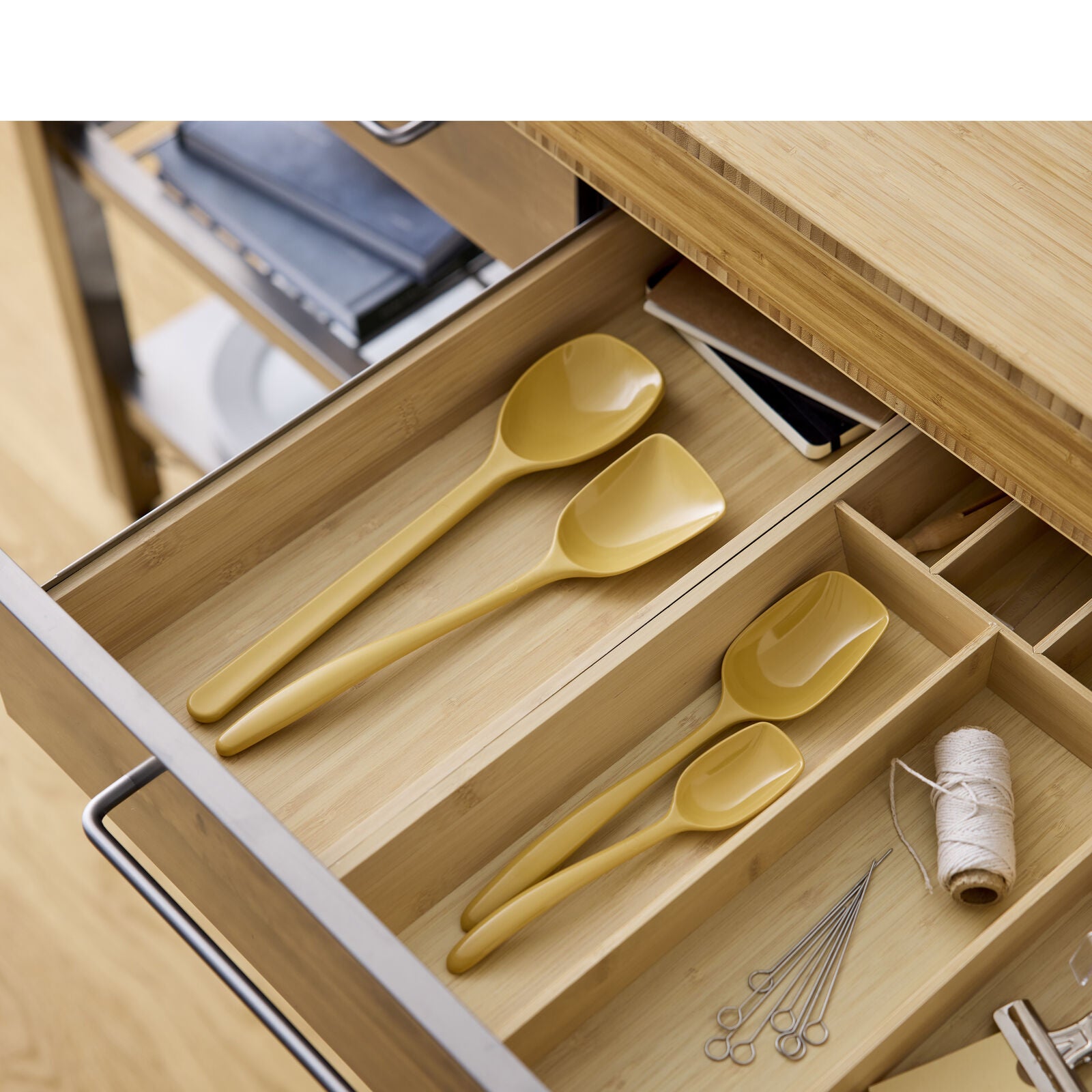 ROSTI CLASSIC COOKING SPOON SET 4 Pcs in Curry by Rosti