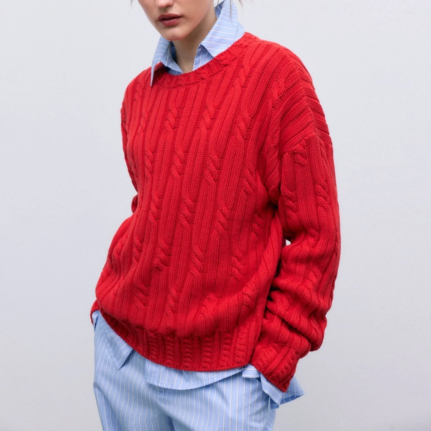 BLUEBELL JUMPER in Tulip Red by The New Society