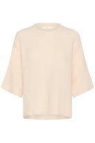 GUNIIW KNIT TEE in Whisper White Melange by Inwear