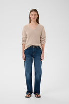 DARLINAIW CORE STRAIGHT JEANS in Washed Medium Blue Denim by Inwear