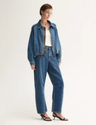 ADDISON DENIM JACKET in Dark Indigo by Elka Collective
