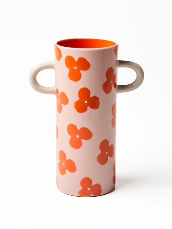 GRIFFE PINK RED FLORAL BUD VASE by Jones & Co