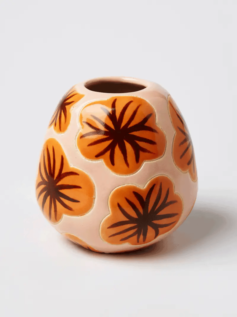 POLLEN VASE in Burnt Hibiscus by Jones & Co