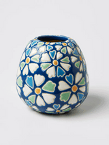 POLLEN VASE in Blue Daisy by Jones & Co