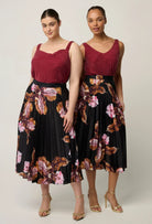 DELRAY REVERSIBLE CUPRO CAMI in Ruby from Oncewas