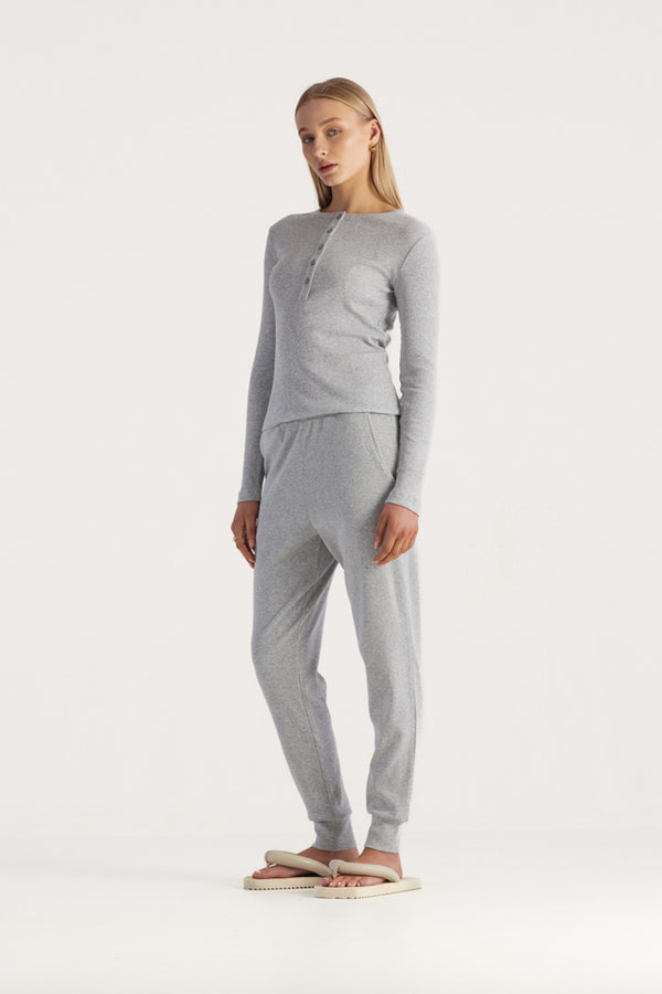 AUTUMN PJ SET in Grey Marle from Elka Collective