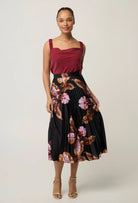 DELRAY REVERSIBLE CUPRO CAMI in Ruby from Oncewas