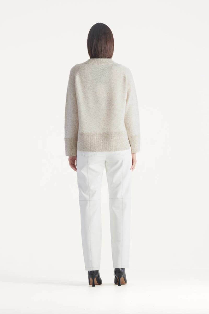 MONTILLA KNIT in White Marle from Elka Collective